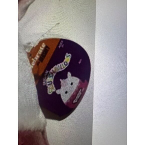 Squishmallow Hershey Bubble Yum Bubble Gum Aja 8" Pink Unicorn Plush Pillow New - Picture 4 of 4